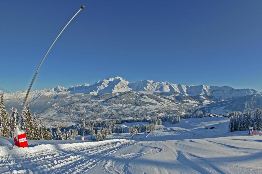 Logis Hotel Le Caprice Des Neiges Combloux Exterior foto